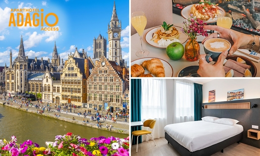Nuits pour 2 + petit-déjeuner + check-out tardif au cœur de Gand