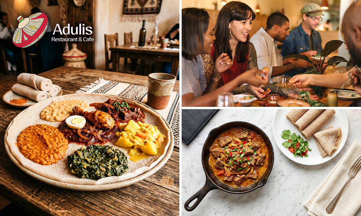 Oost-Afrikaanse 2-gangen lunchproeverij bij Adulis Restaurant