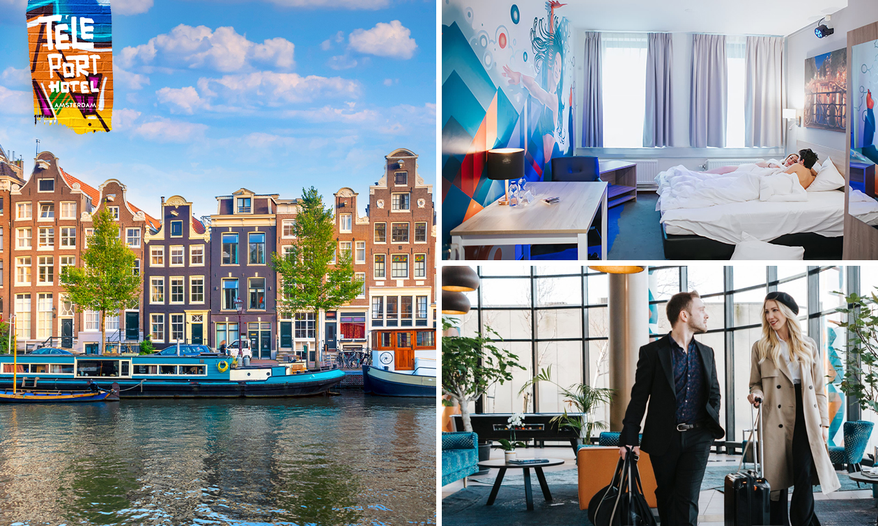 Nuit pour 2 ou 4 personnes + parking à Amsterdam