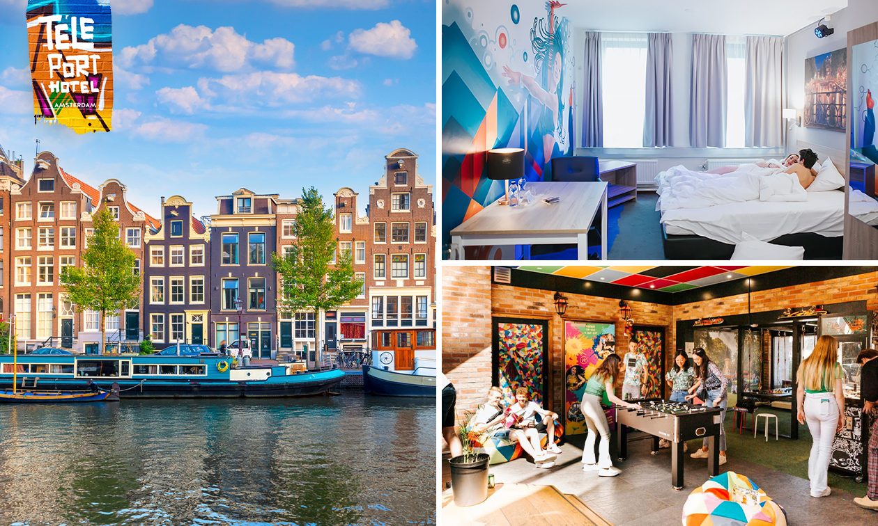 Nuit pour 2 ou 4 personnes + parking à Amsterdam