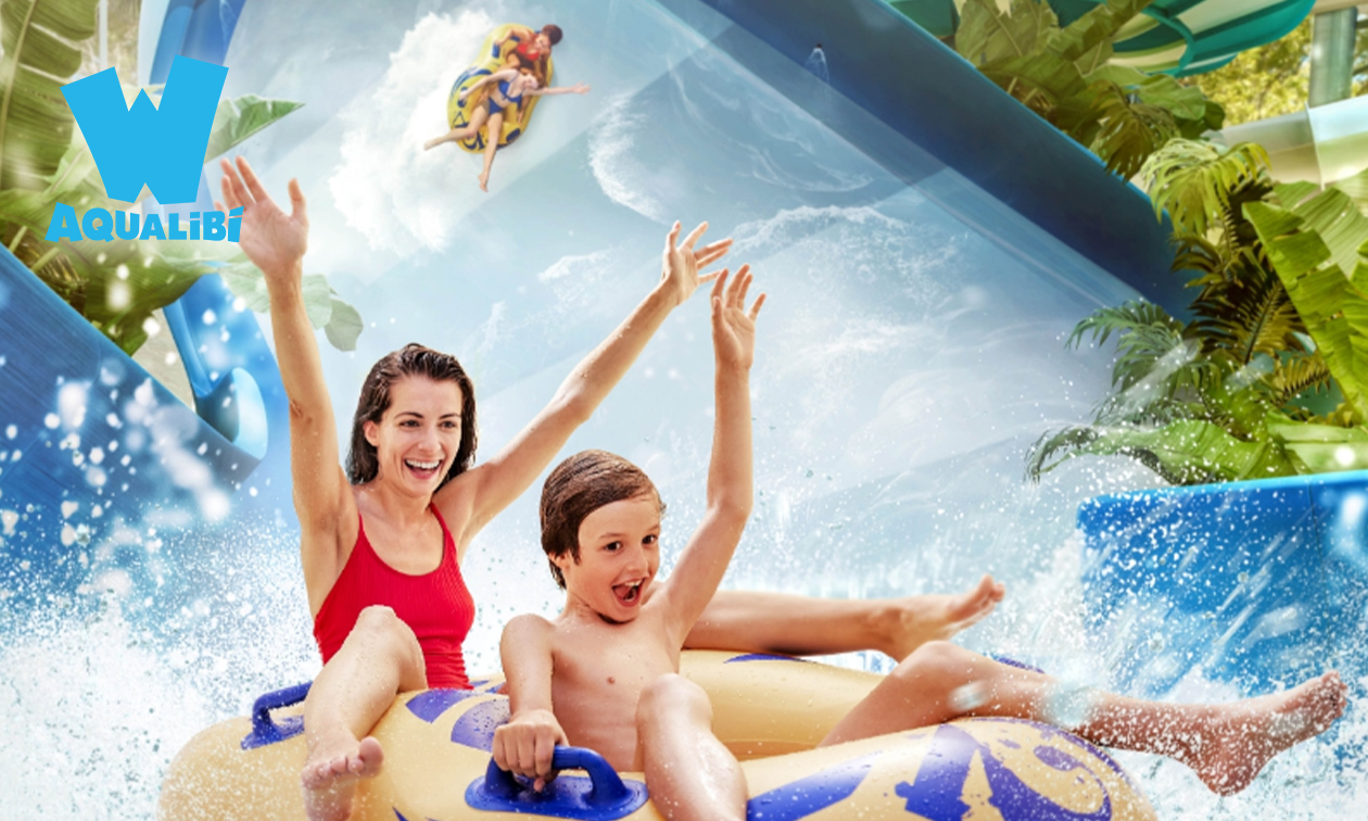 Eintritt ins überdachte Schwimmparadies Aqualibi