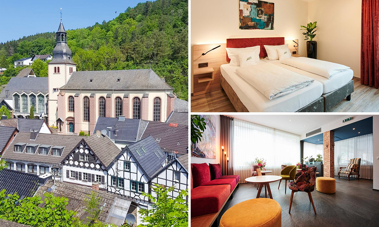 Nuit pour 2 + petit-déjeuner avec verre de mousseux + check-out tardif dans l'Eifel