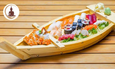 2-gangen sushidiner voor 2 om af te halen bij Asian King Gent