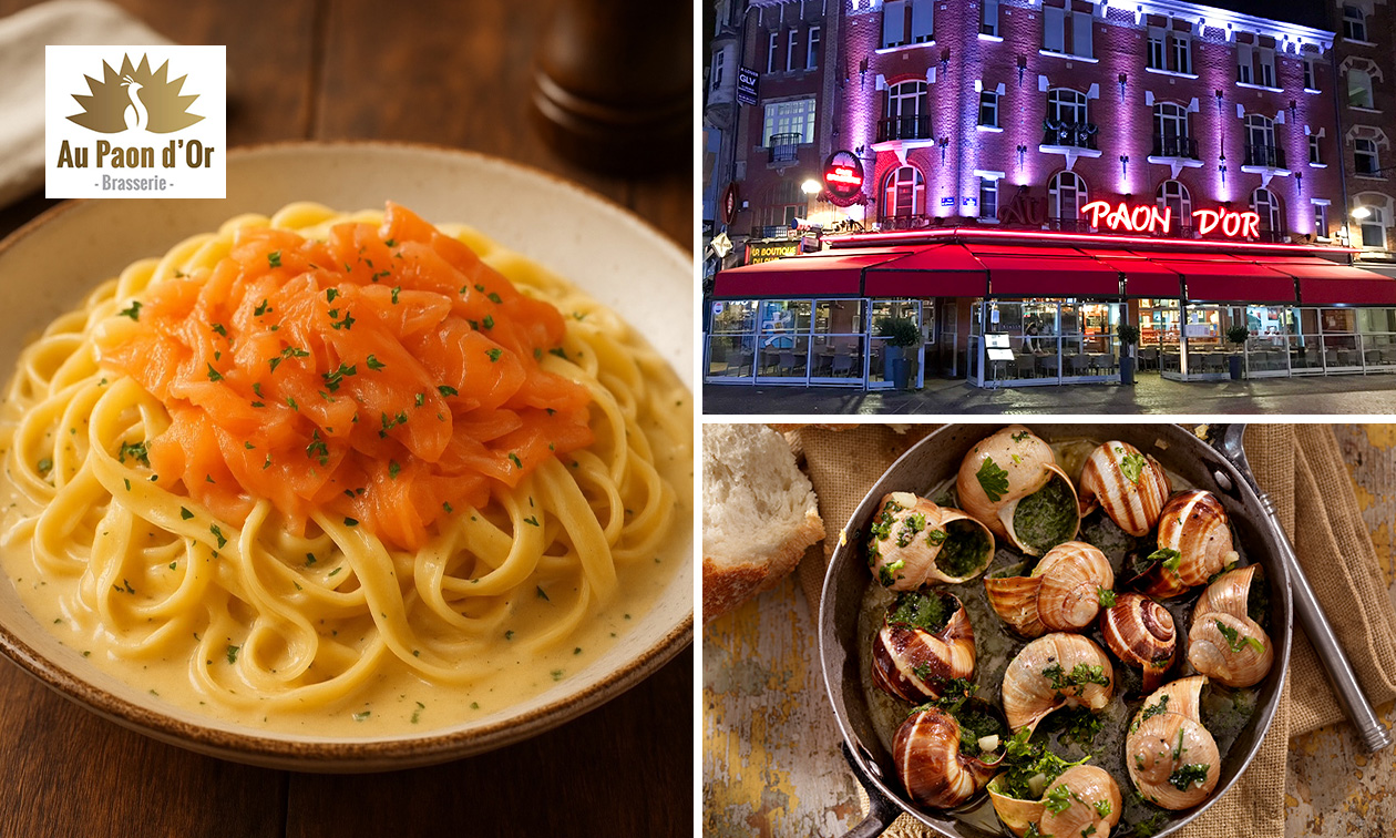 Menu en 2 ou 3 services à la carte au coeur de Lille