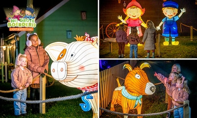 Entrée au Grand Festival des lumières de la ferme chez Avonturenboerderij Molenwaard + boisson