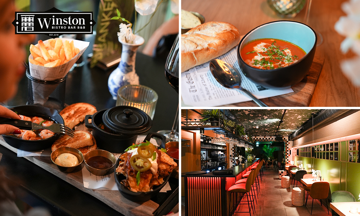 4-gangen shared dining-diner + brood vooraf bij Winston Bistro