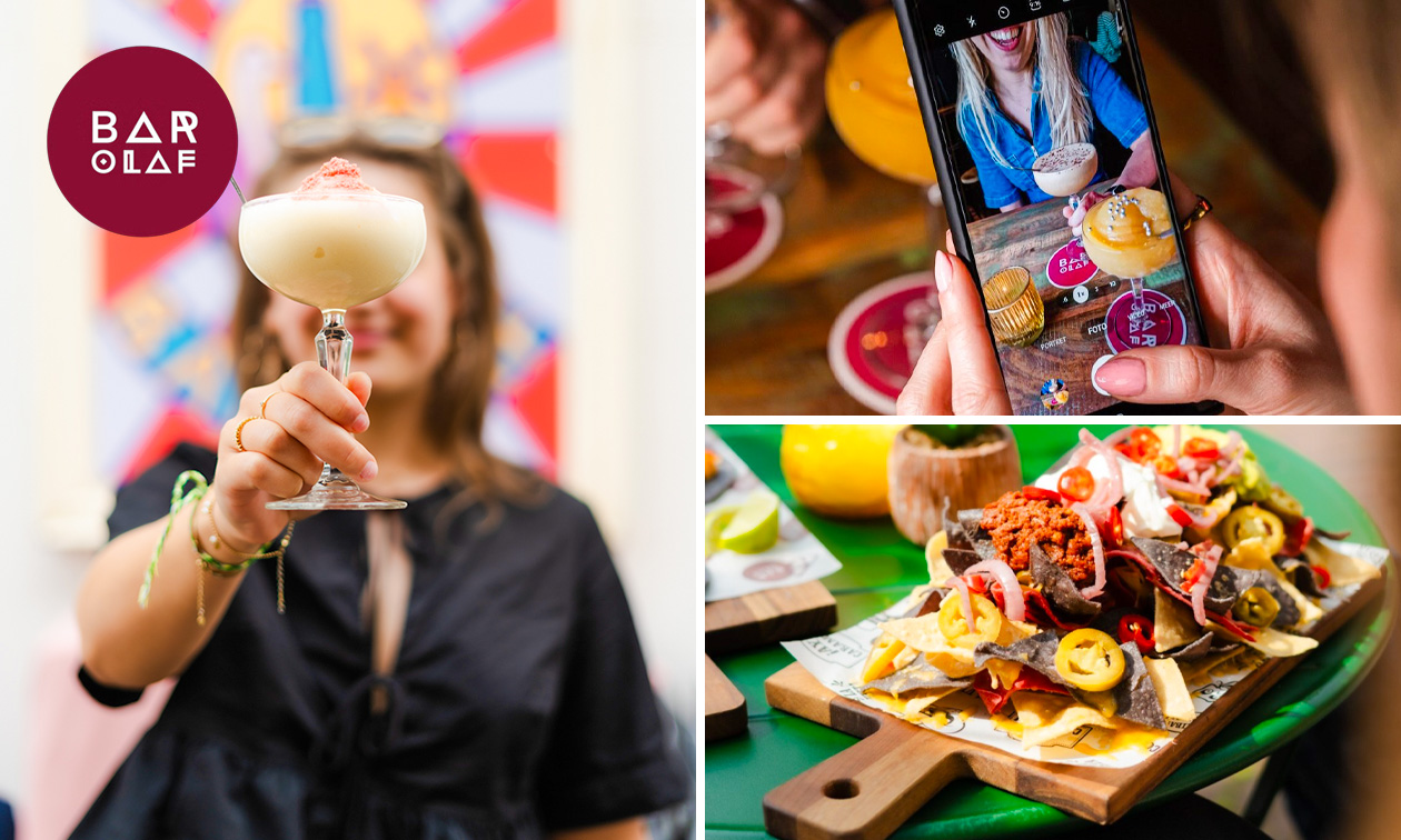 (Slush) cocktail naar keuze + nacho's + borrelnootjes