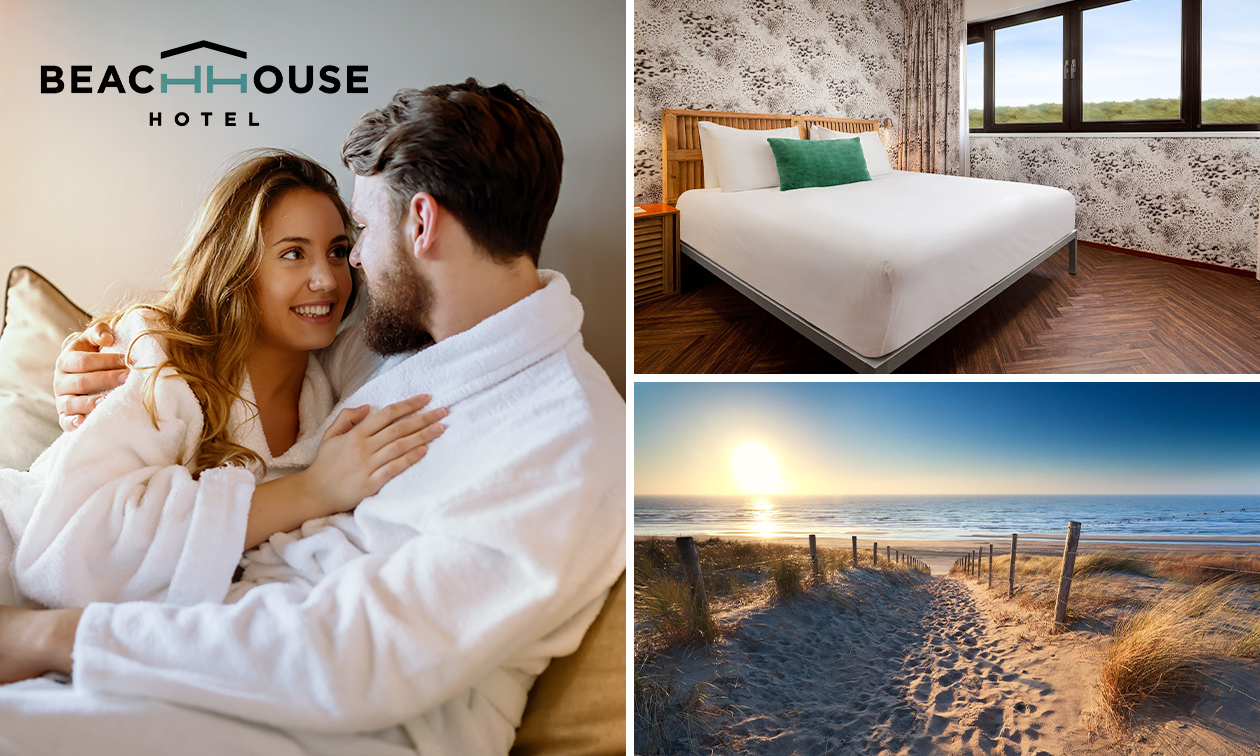 Nuit de luxe pour 2 + petit-déjeuner + café avec pâtissserie en bord de mer