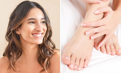 Gelaatsverzorging (60 min) en/of manicure- of pedicurebehandeling + evt. gellak