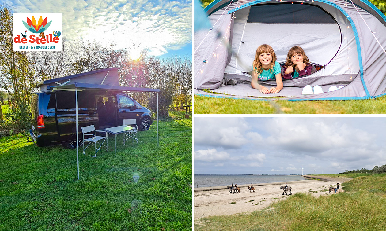 2, 5 ou 7 nuits au camping de Beleefboerderij De Stelle