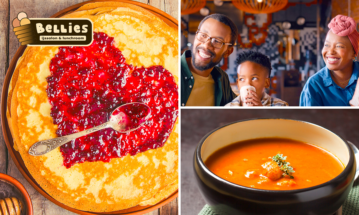 2- of 3-gangenlunch of -diner à la carte