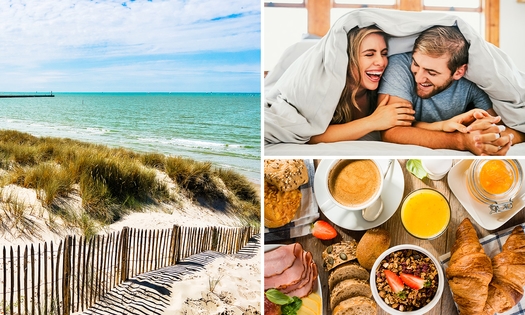 Nuit pour 2 + bouteille de mousseux + évtl. petit-déjeuner et/ou dîner 2 services à Nieuwpoort
