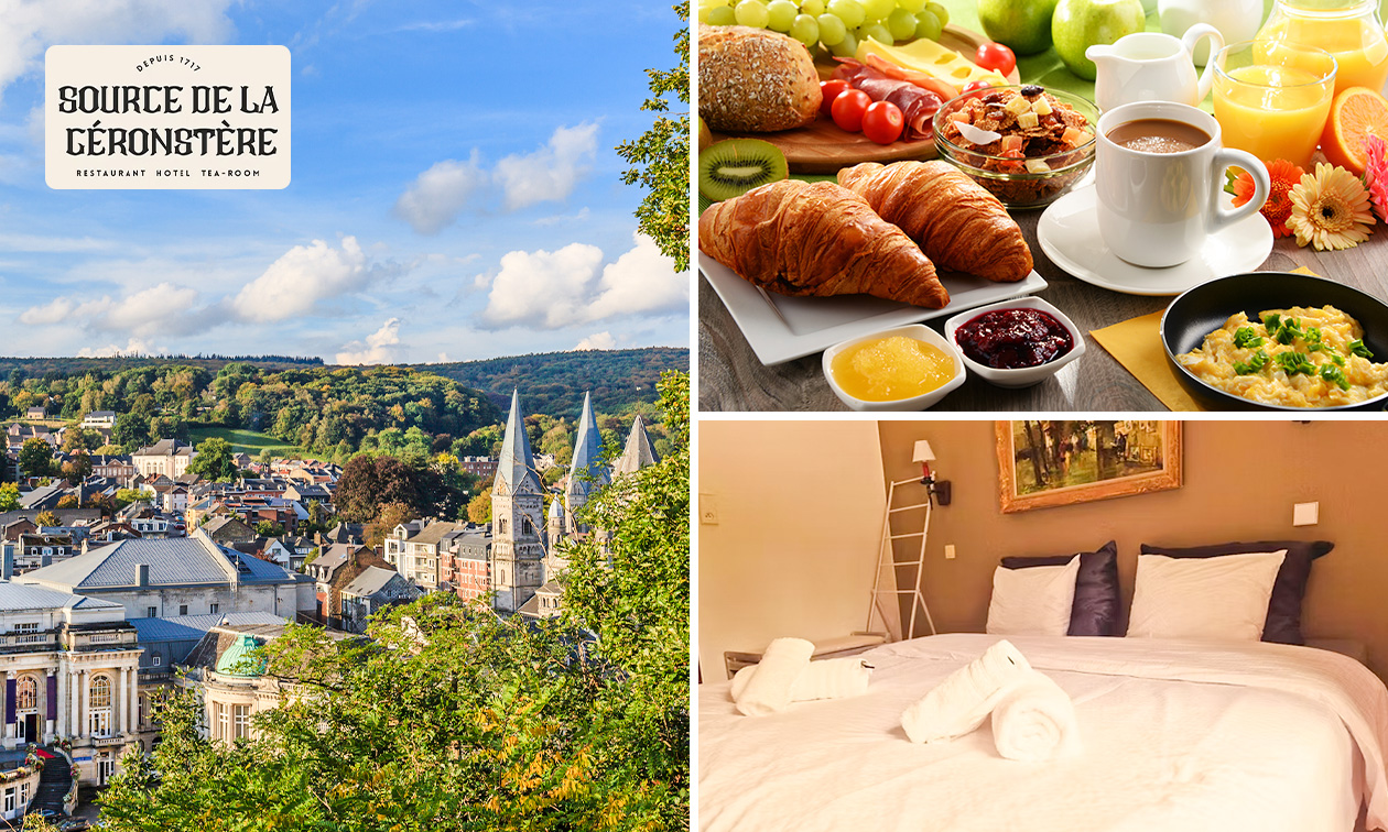 Nuit pour 2 + petit-déjeuner + verre de bienvenue près de Spa