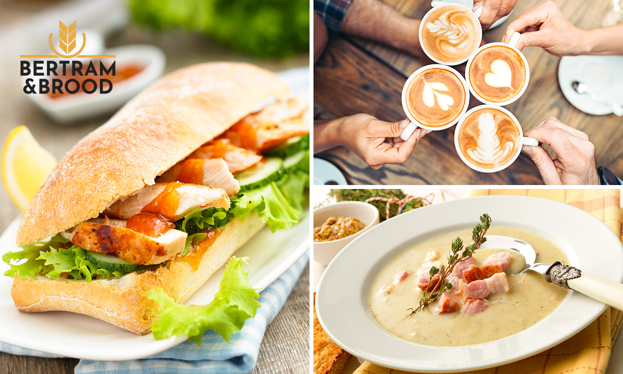 2-gangen keuzelunch + evt. wandelarrangement bij Bertram & Brood Doesburg