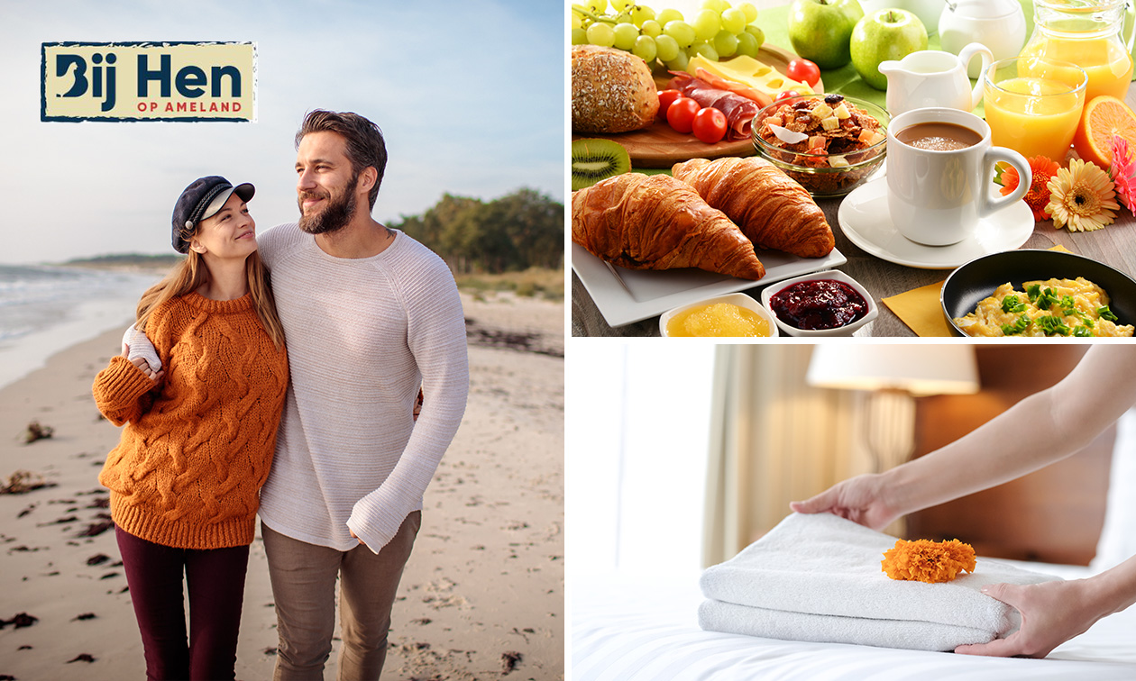 Nuit(s) pour 2 + petit-déjeuner + check-out tardif sur Ameland