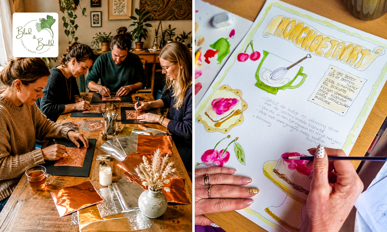 Creatieve workshop naar keuze (2,5 uur) + drankje naar keuze