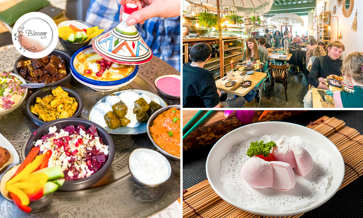 Shared dining-mezzediner + nagerecht naar keuze bij Blossom by KP