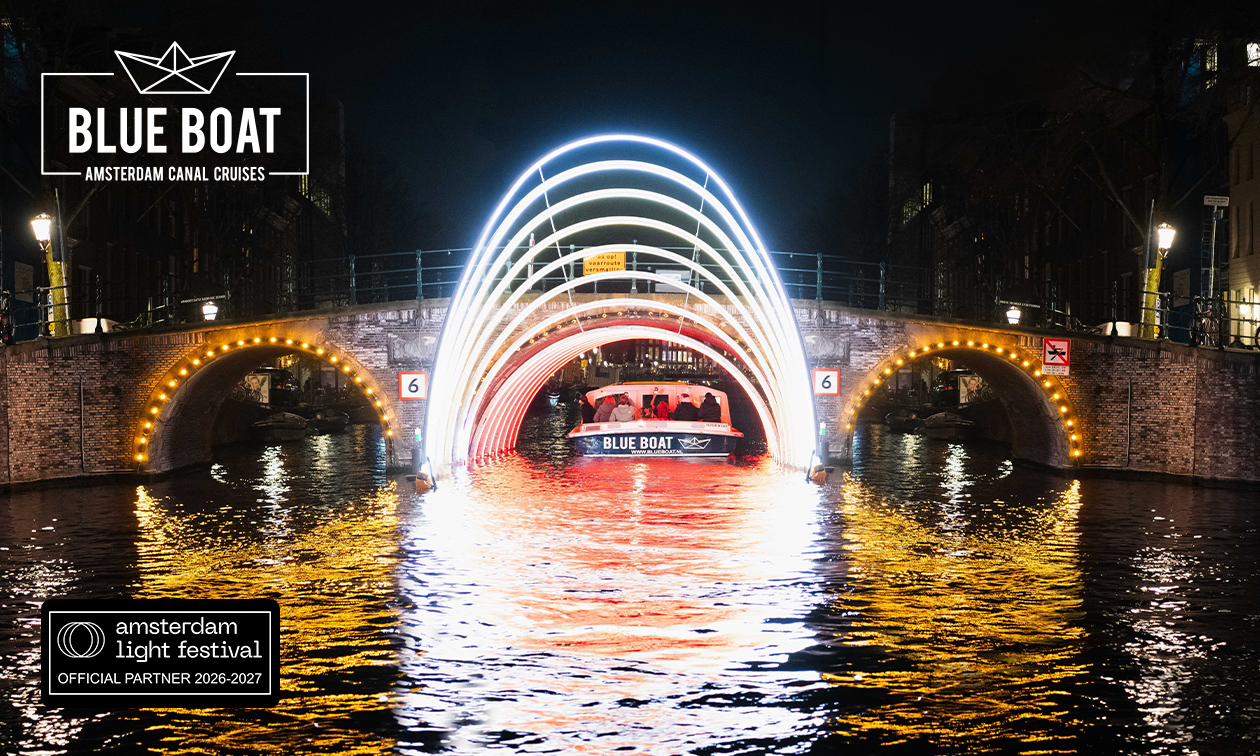Rondvaart (90 min) door Amsterdam tijdens Amsterdam Light Festival