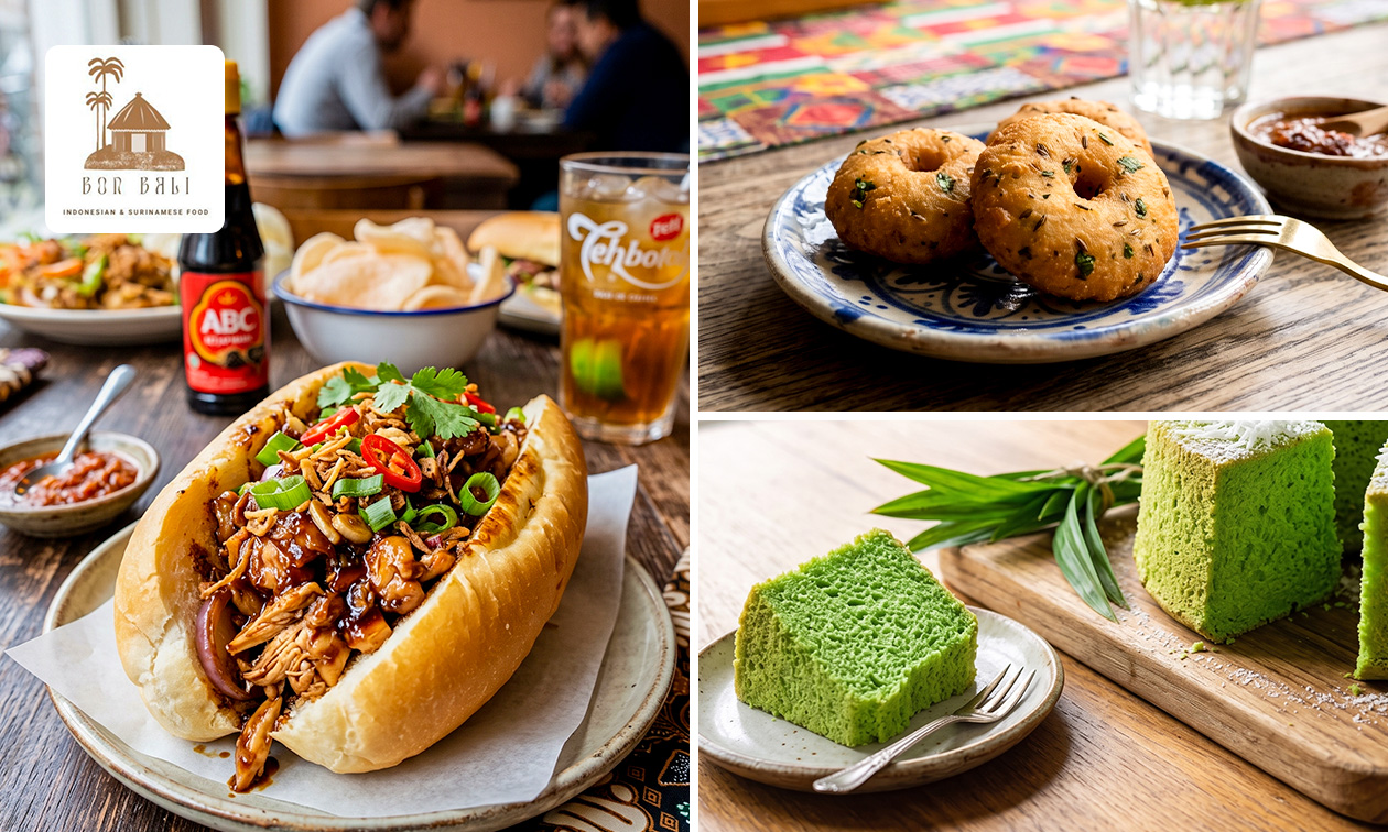 Broodje naar keuze + bara naar keuze + lekkernij voor afhaal of dine-in