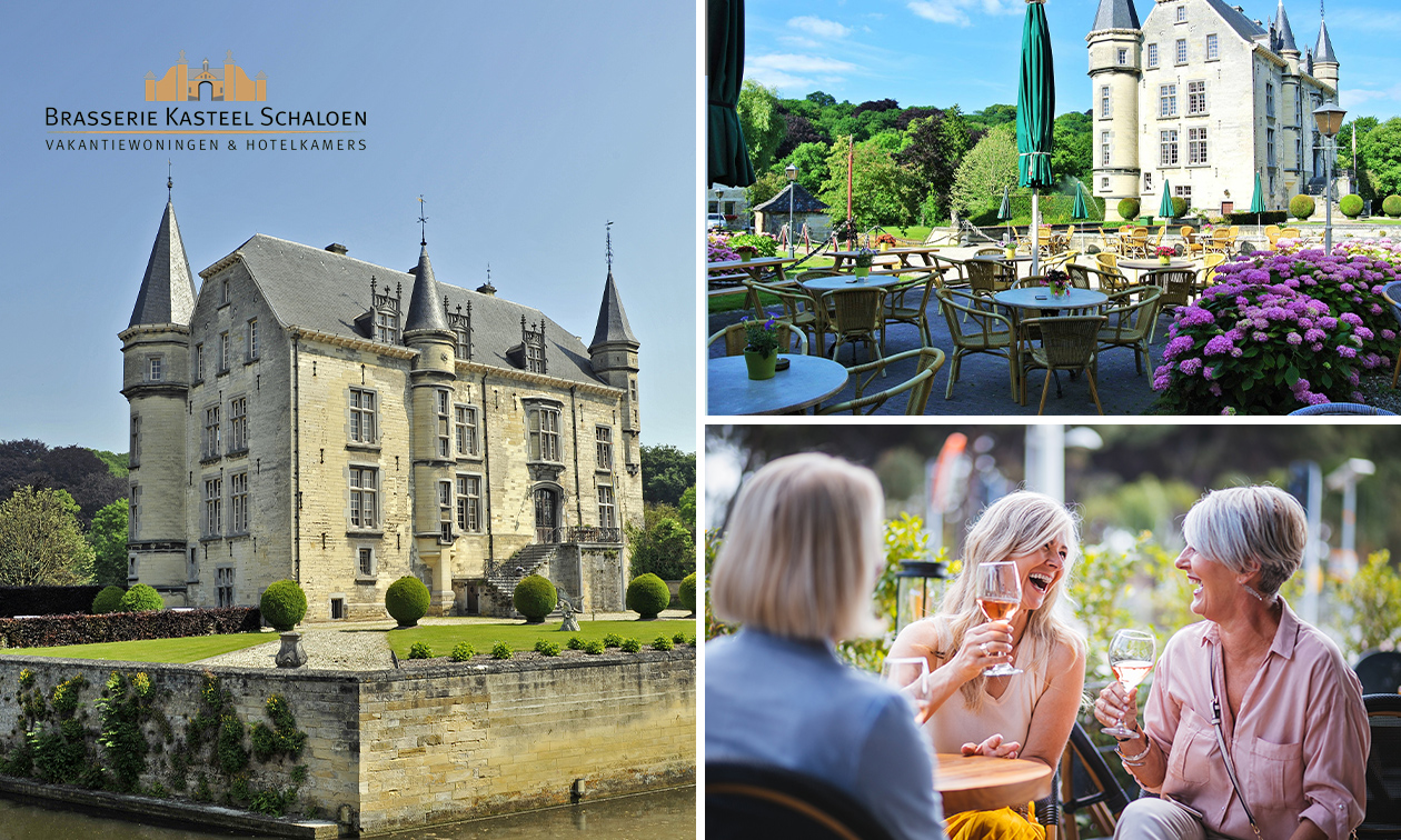 Wandelarrangement of 2-gangen keuzelunch bij Brasserie Kasteel Schaloen