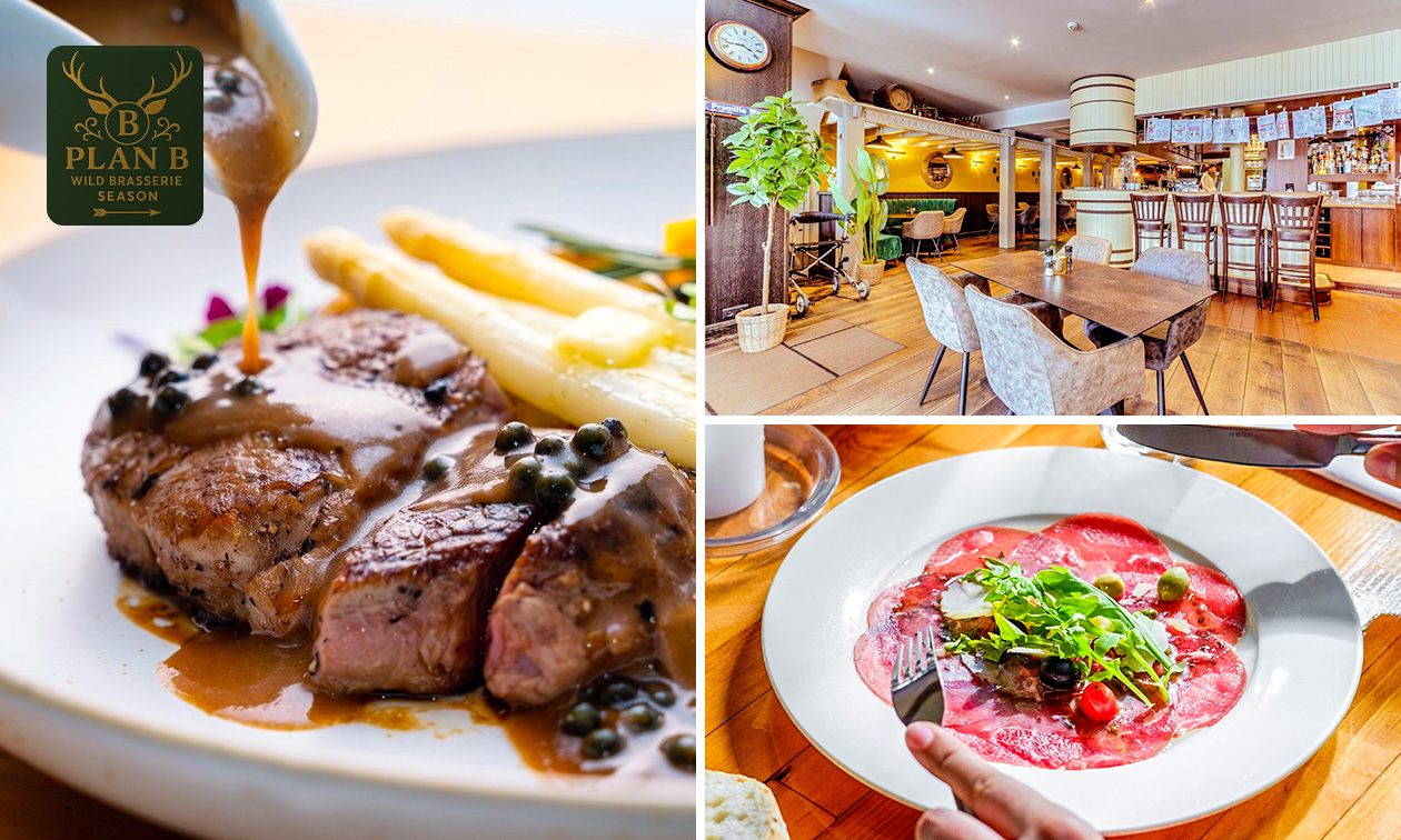 3-gangenlunch of -diner à la carte bij Brasserie Plan B