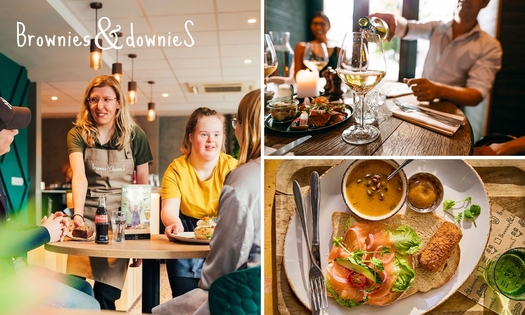 2- of 3-gangenlunch bij Brownies & DownieS Delft
