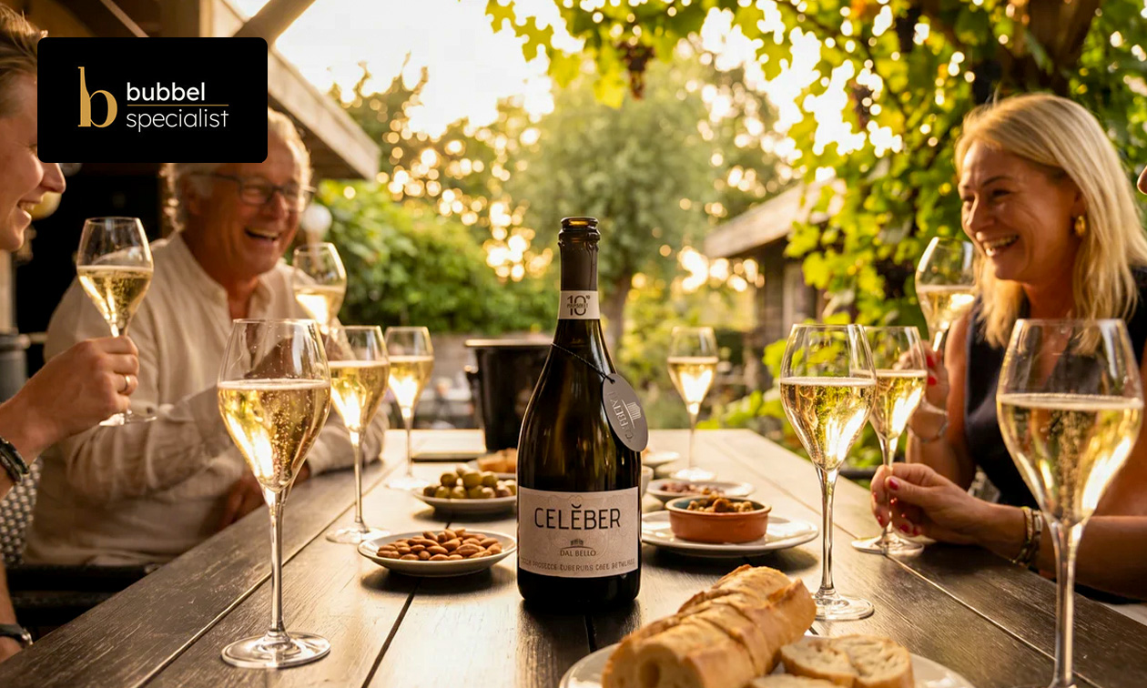 Prosecco-, cava- of champagneproeverij (ca. 2 uur) bij jou huis