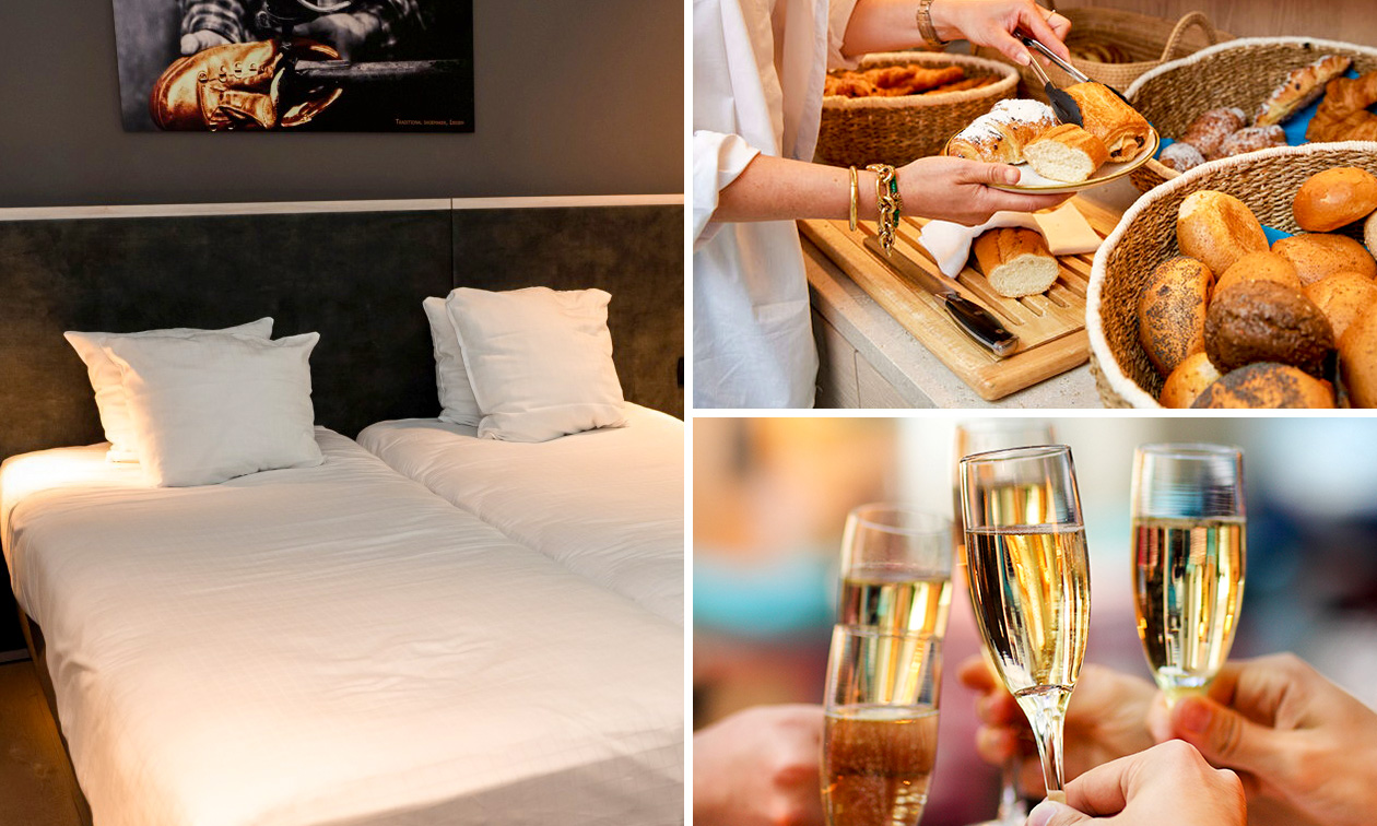 Nuit pour 2 + verre de cava + check-out tardif + évtl. petit-déjeuner