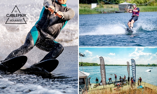 Waterskiën (2 uur) + uitrusting bij Cablepark Aquabest