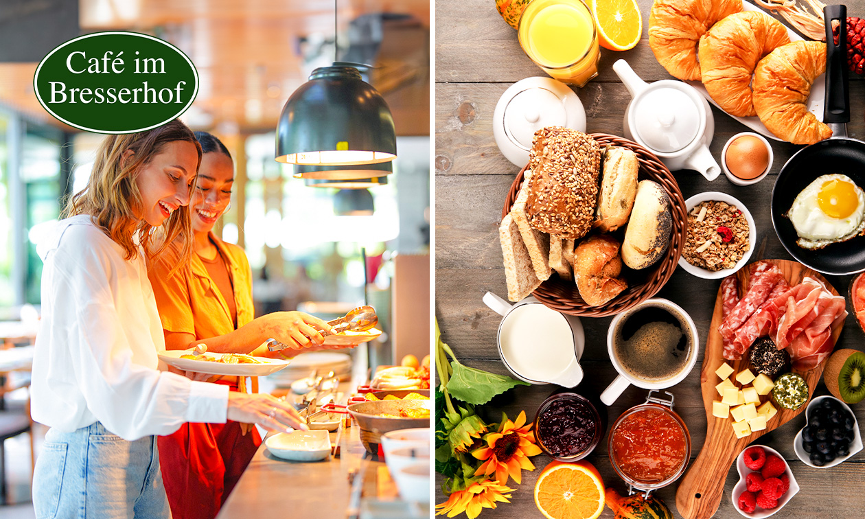 Frühstücksbuffet im Café im Bresserhof