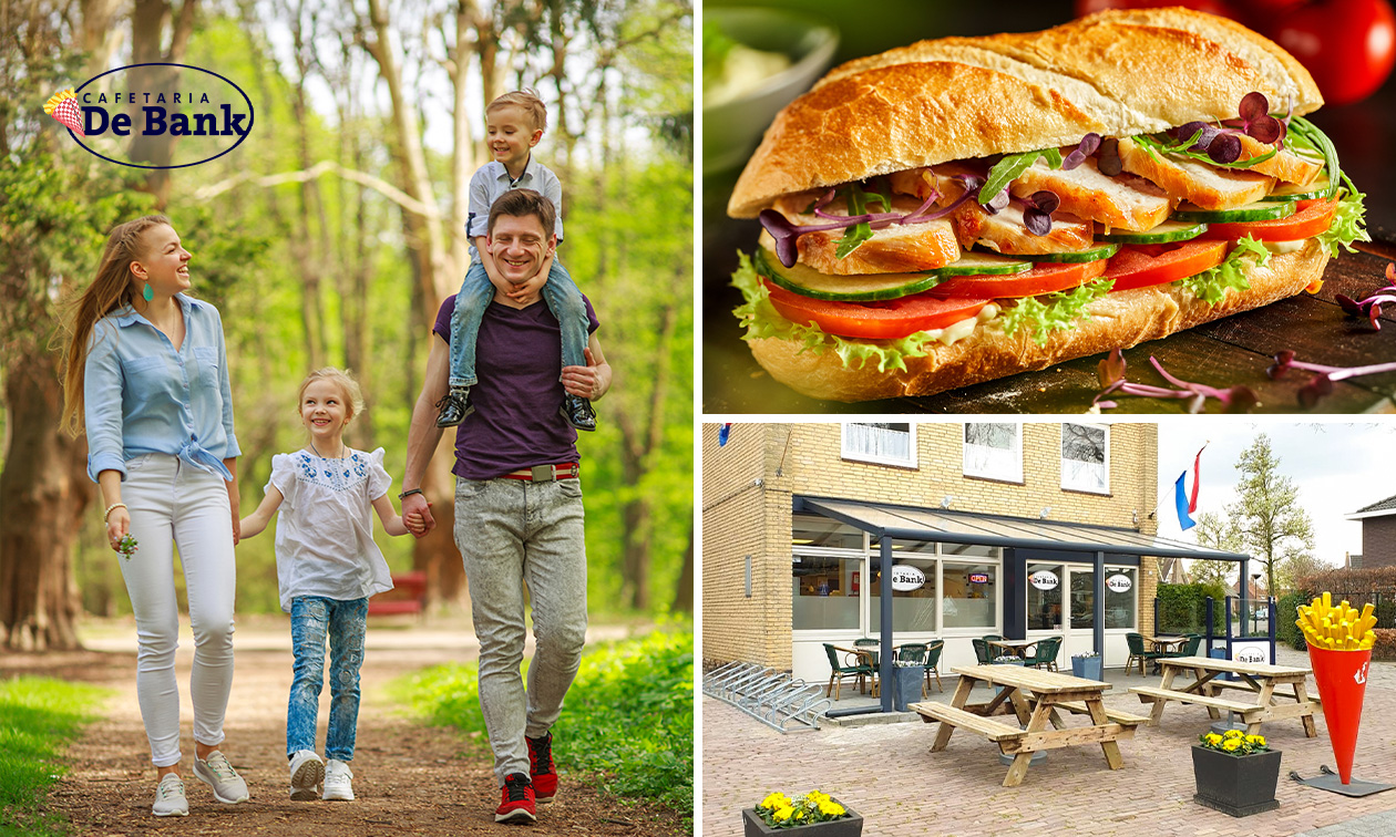 Wandelarrangement met koffie/thee + apfelstrudel + 2-gangenlunch