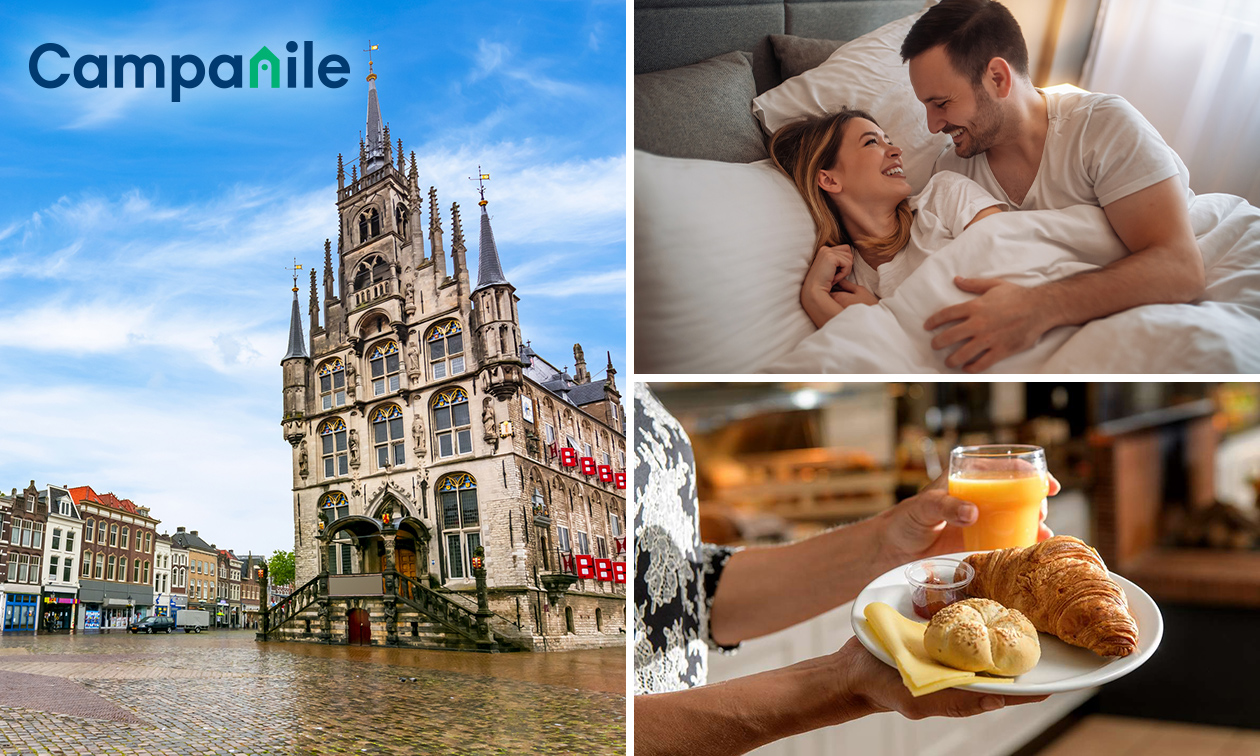 Nuit pour 2 + verre de bienvenue + petit déjeuner à Gouda