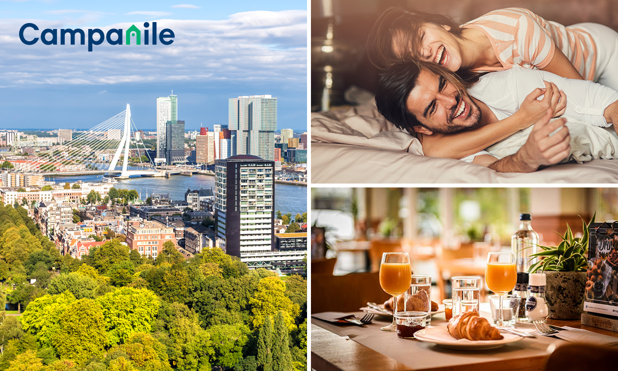 Nuit pour 2 + boisson + petit-déjeuner à Rotterdam