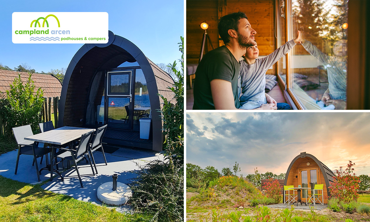 2 ou 3 nuits pour 2 dans un pod + bouteille de vin + check-in anticipé