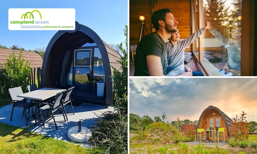 2 ou 3 nuits pour 2 dans un pod + bouteille de vin + check-in anticipé