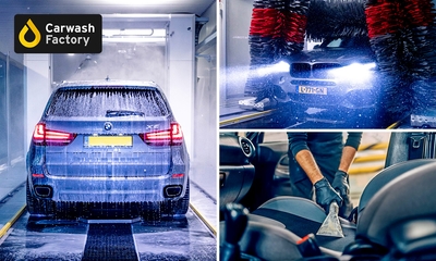 Complete autowasbeurt + interieurreiniging + koffie