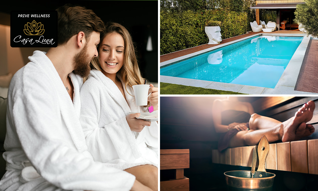 Privé-wellness voor 2 personen (2 of 3 uur) + evt. luxe ontbijt of tapas