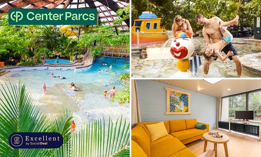2, 3 ou 4 nuits pour 4 à 6 personnes au Center Parcs De Huttenheugte