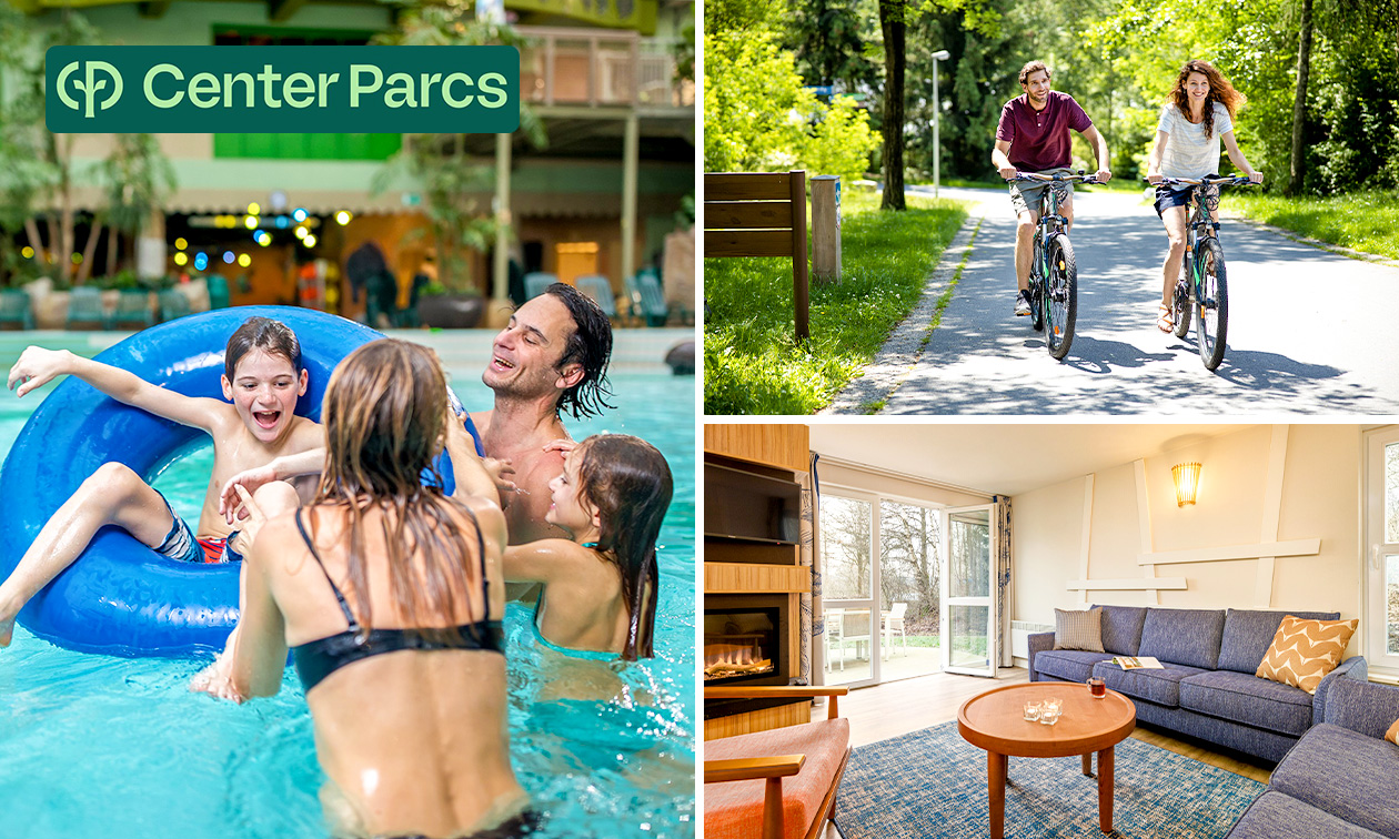2, 3 ou 4 nuits pour 4 à 8 personnes à Center Parcs