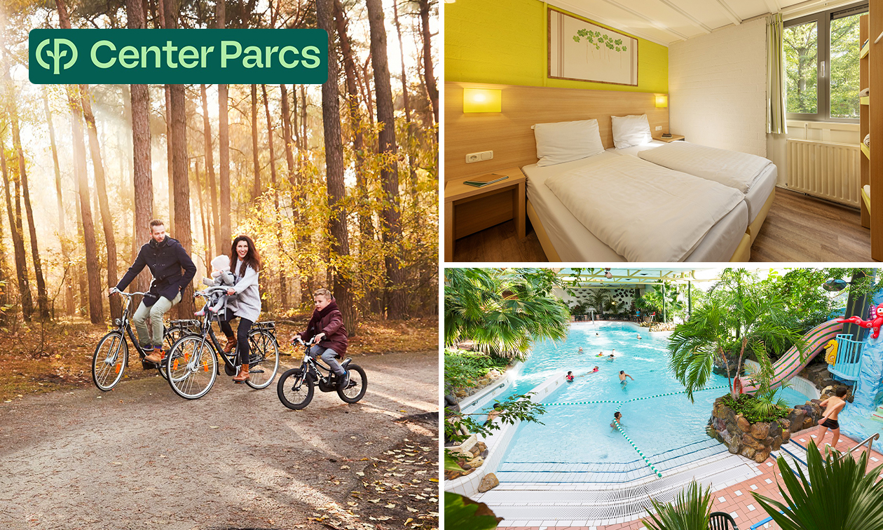 2, 3 ou 4 nuits pour 4 à 6 personnes au Center Parcs Limburgse Peel