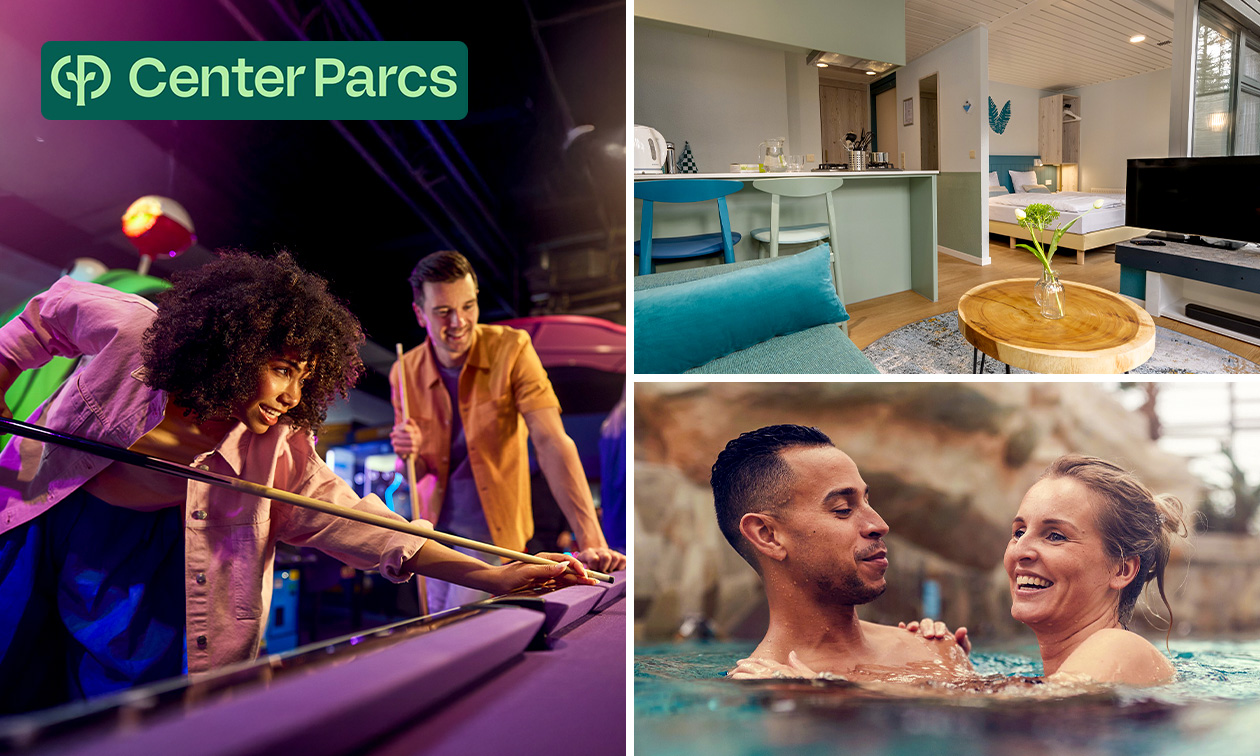 Week-end ou demi-semaine pour 2 au Center Parcs Mystery Park aux Pays-Bas