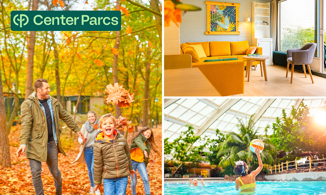 Week-end ou demi-semaine pour 4 à 6 personnes au Center Parcs Mystery Park aux Pays-Bas