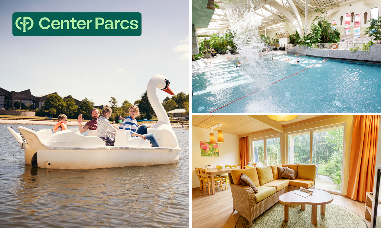 3, 4 ou 7 nuits (4 pers) à Center Parcs 3, 4 ou 7 nuits (4 pers) à Center Parcs