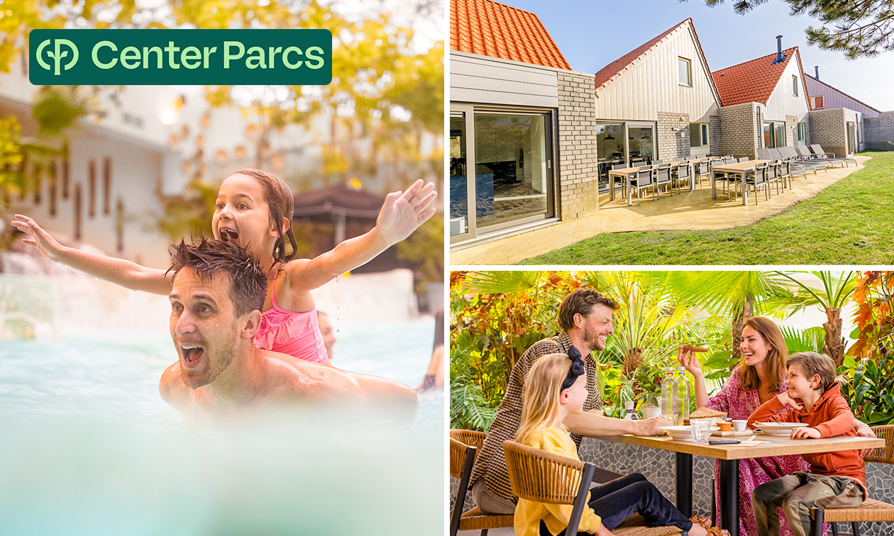 Demi-semaine ou week-end en cottage pour 4 personnes à Center Parcs Park Zandvoort