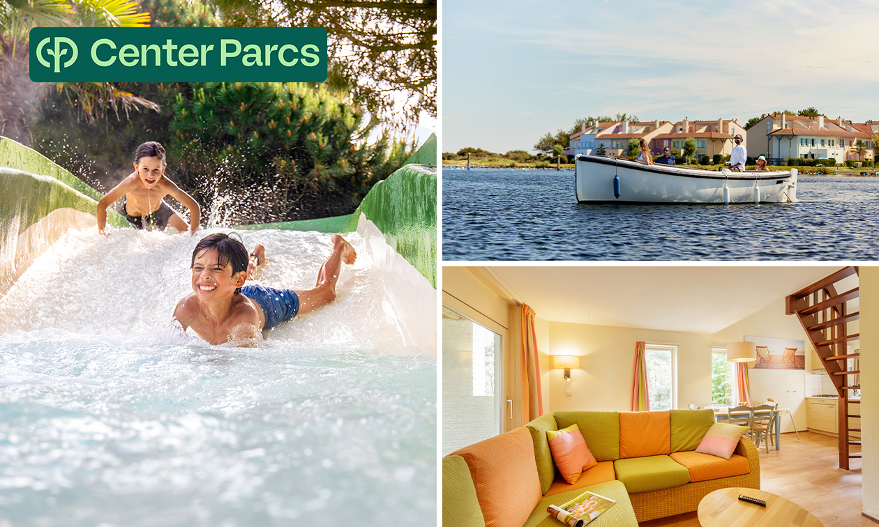 Demi-semaine ou week-end en cottage ou appartement pour 2 à 4 au Center Parcs Port Zélande