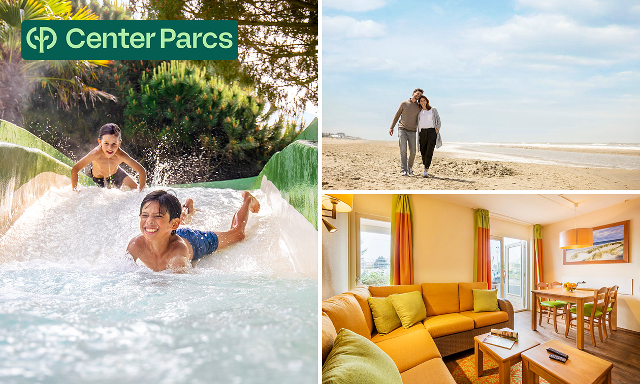 2, 3 ou 4 nuits pour 2 à 4 personnes au Center Parcs Port Zélande