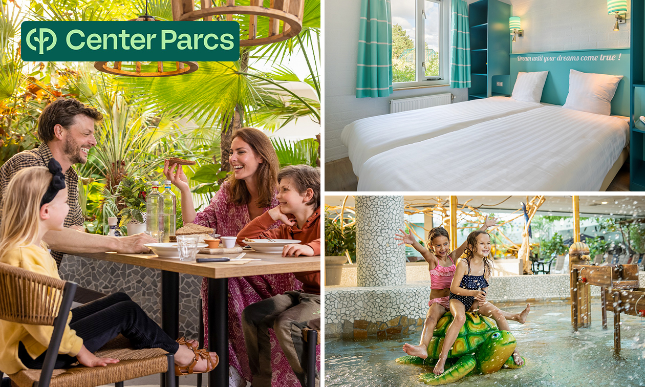 3, 4 ou 7 nuits pour 2 à 4 personnes à Center Parcs Zandvoort