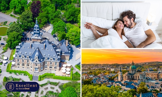 Nuit pour 2 + petit-déjeuner + verre de bienvenue + évtl. bouteille de champagne à Namur