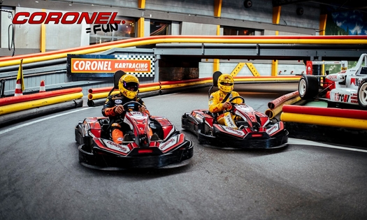 1 of 2 heat(s) karten bij Coronel Kartracing
