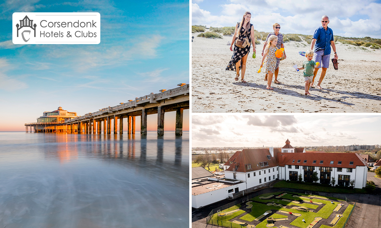 Nuit pour 2 à 4 + petit-déjeuner + check-out tardif à Blankenberge